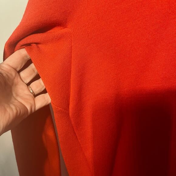 St. Croix Knits VTG Sweater Red Men V Neck Zephyr Wool Pullover Holiday XL - Picture 2 of 5